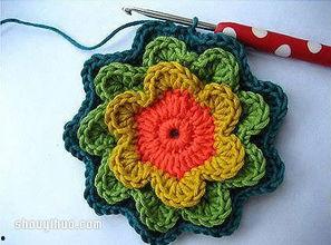 花朵钩针视频教程,轻松掌握花艺编织技巧